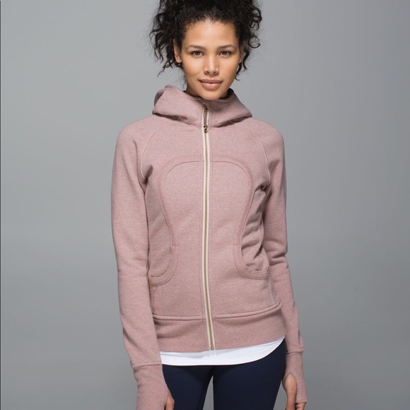lululemon athletica Tops - Lululemon heathered bark berry scuba hoodie